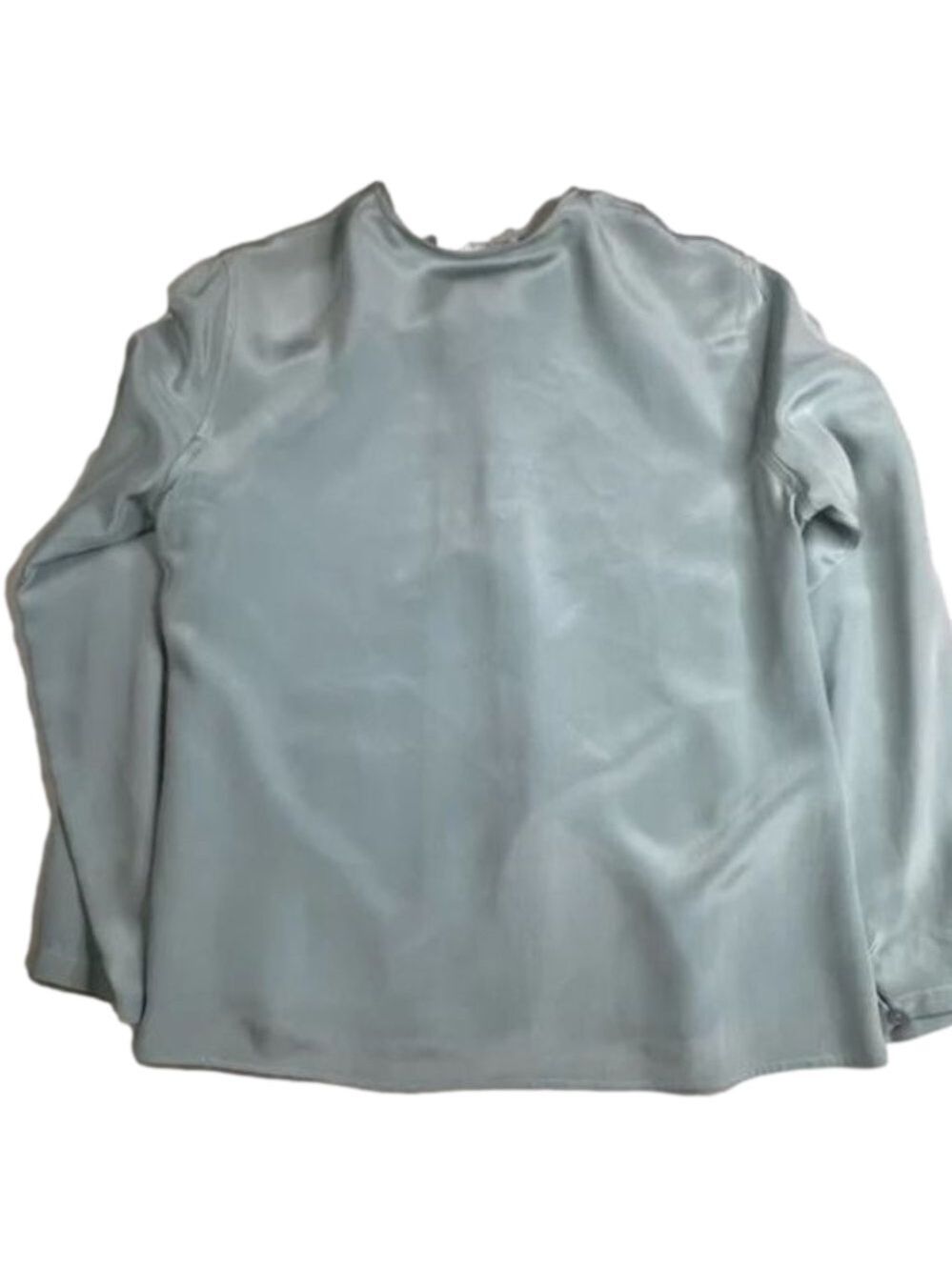 VTG Burberrys Burberry Women's Silk Button Up Top Blouse Size 14 L031122 - Picture 3 of 16